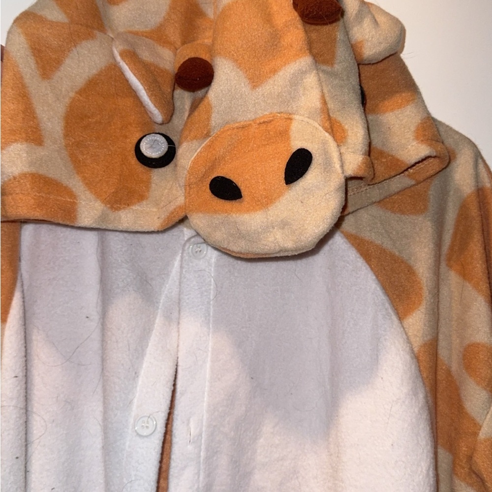 Funziez! By Silver Lilly Giraffe Plush Hooded Onesie - Yellow & White